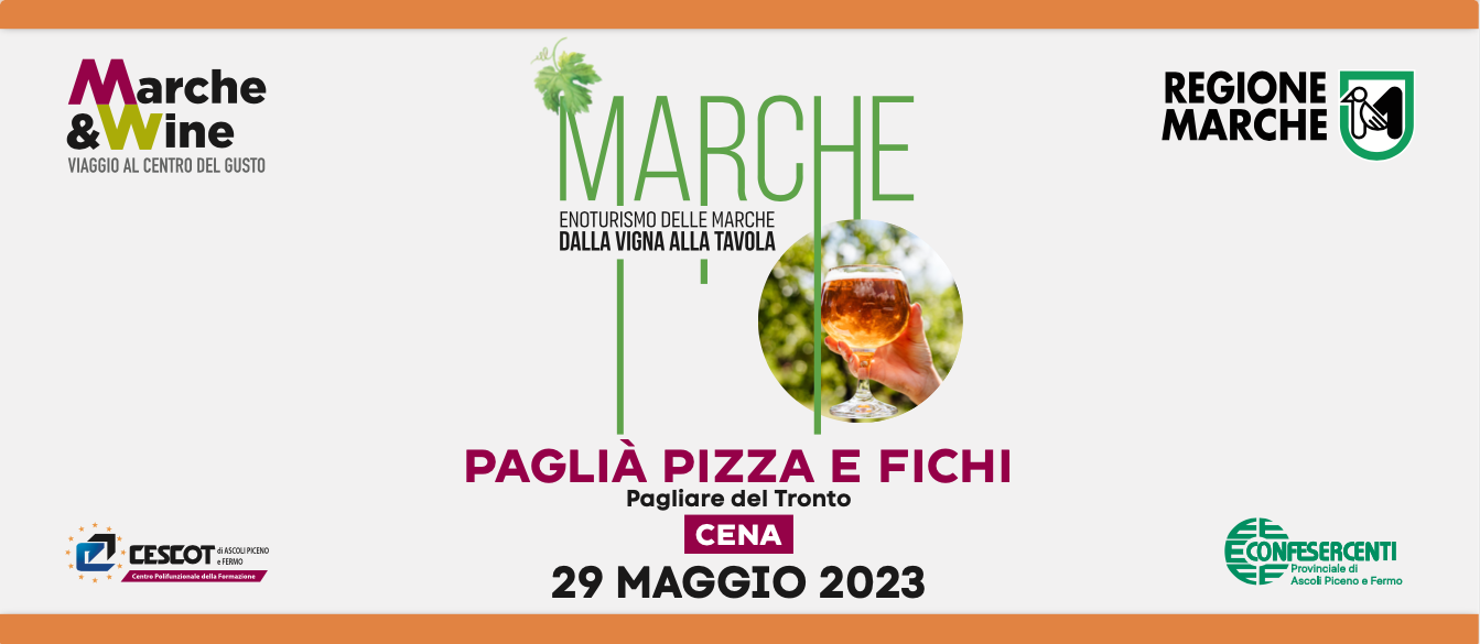Marche & Wine al Ristorante Paglià pizza e fichi